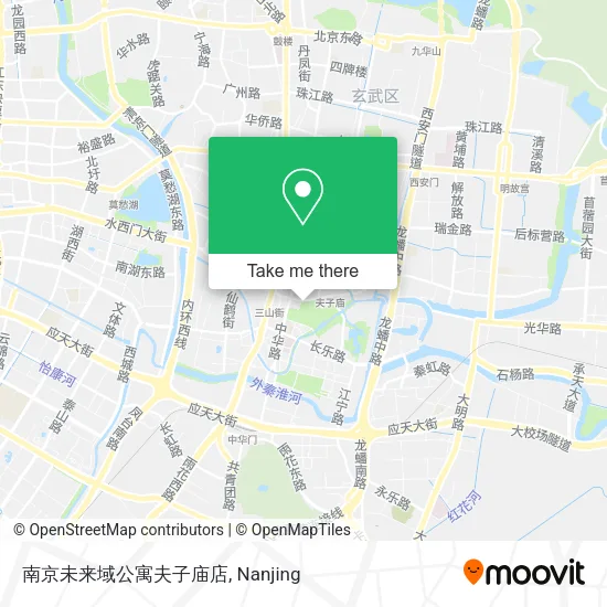 南京未来域公寓夫子庙店 map