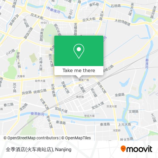 全季酒店(火车南站店) map