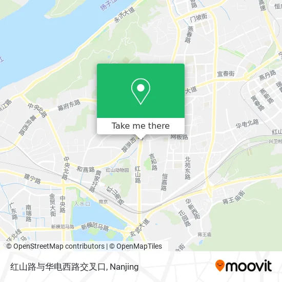 红山路与华电西路交叉口 map