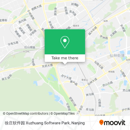 徐庄软件园 Xuzhuang Software Park map