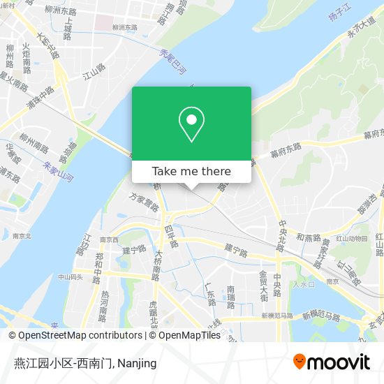 燕江园小区-西南门 map