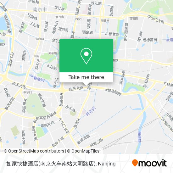 如家快捷酒店(南京火车南站大明路店) map