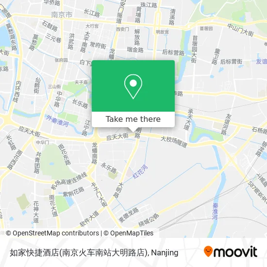 如家快捷酒店(南京火车南站大明路店) map