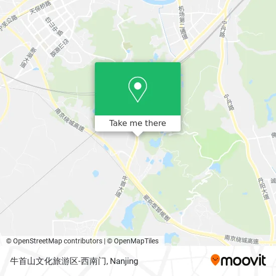 牛首山文化旅游区-西南门 map