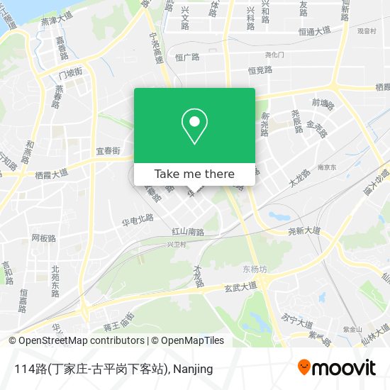 114路(丁家庄-古平岗下客站) map