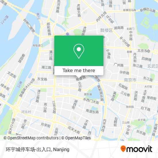 环宇城停车场-出入口 map
