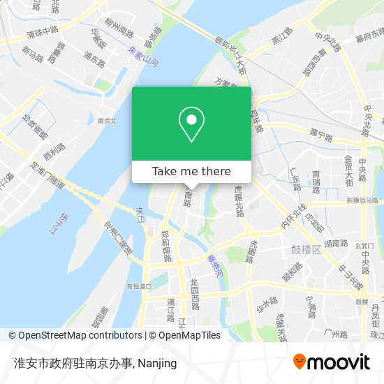 淮安市政府驻南京办事 map