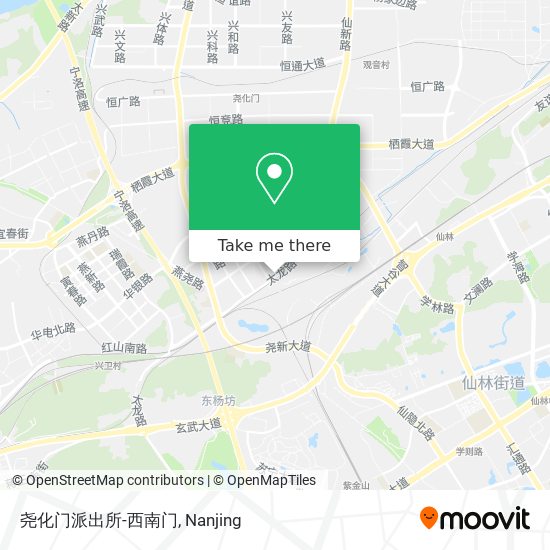 尧化门派出所-西南门 map