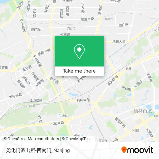 尧化门派出所-西南门 map