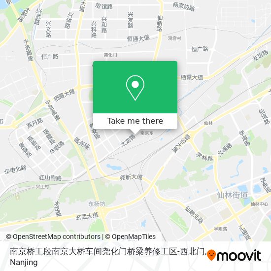 南京桥工段南京大桥车间尧化门桥梁养修工区-西北门 map