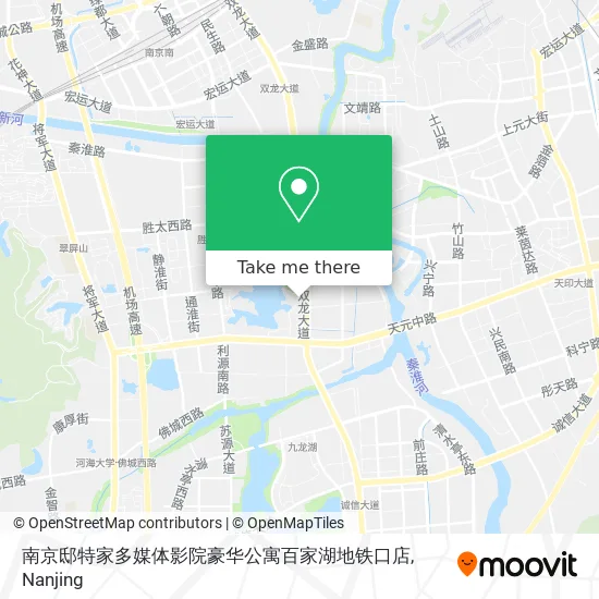 南京邸特家多媒体影院豪华公寓百家湖地铁口店 map