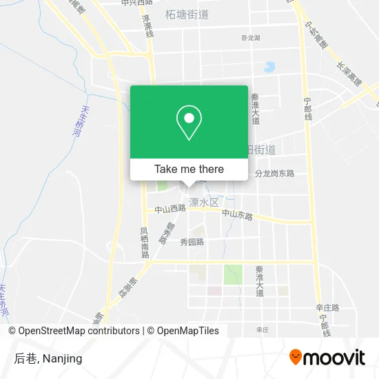 后巷 map