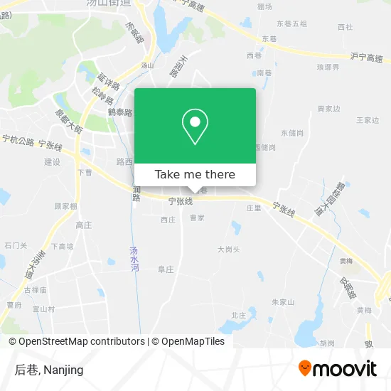 后巷 map