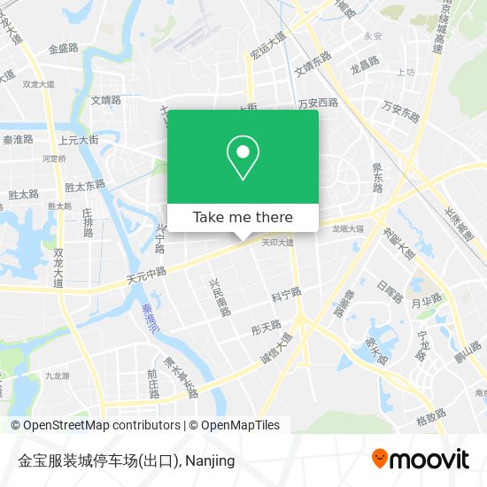 金宝服装城停车场(出口) map