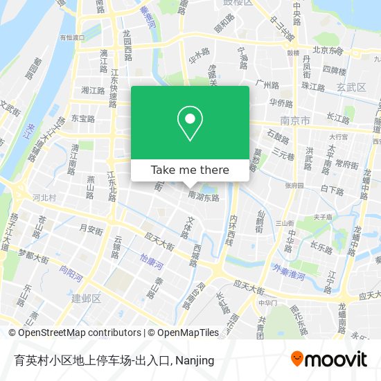 育英村小区地上停车场-出入口 map