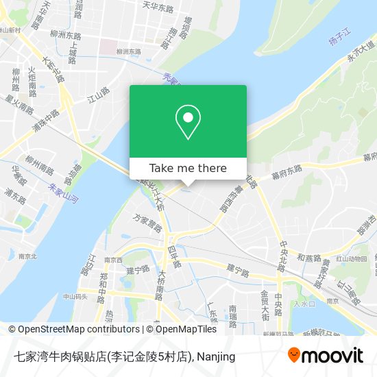 七家湾牛肉锅贴店(李记金陵5村店) map