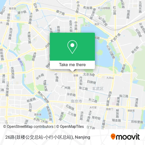 26路(鼓楼公交总站-小行小区总站) map