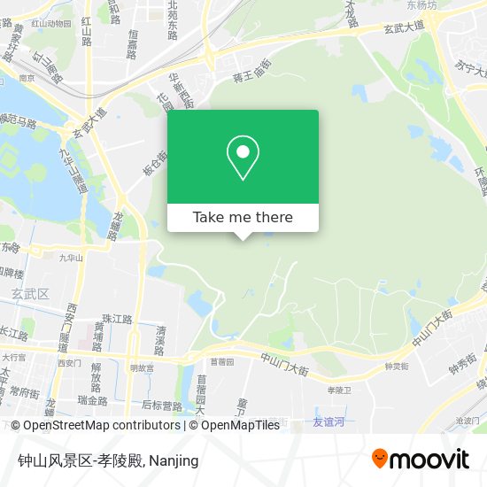 钟山风景区-孝陵殿 map