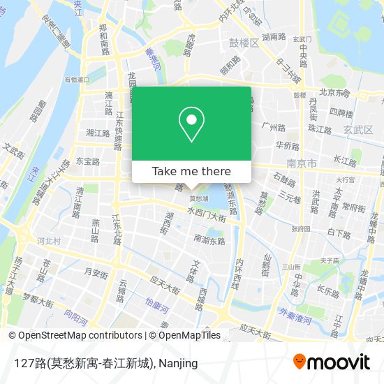 127路(莫愁新寓-春江新城) map