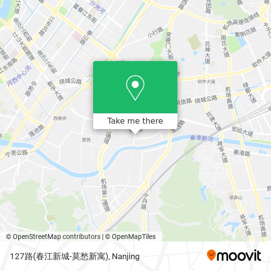 127路(春江新城-莫愁新寓) map