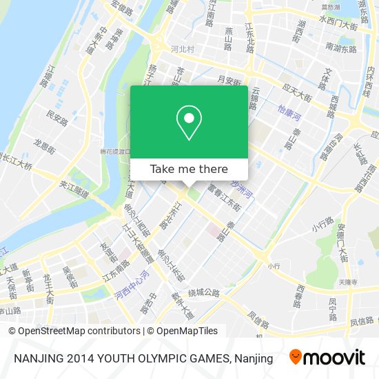 NANJING 2014 YOUTH OLYMPIC GAMES map