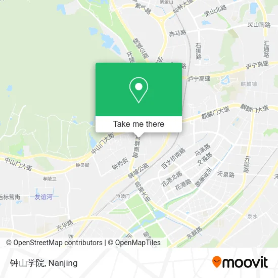 钟山学院 map