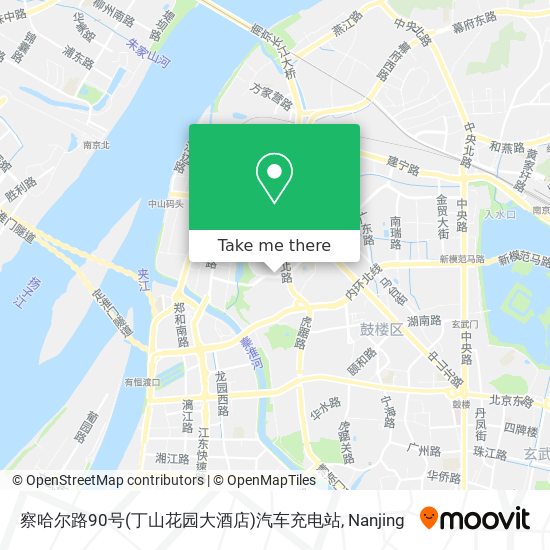 察哈尔路90号(丁山花园大酒店)汽车充电站 map