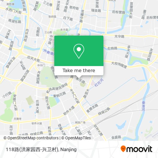 118路(洪家园西-兴卫村) map