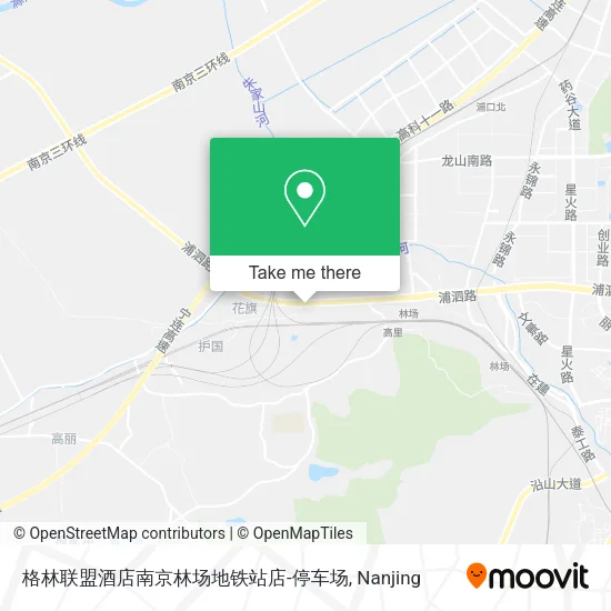 格林联盟酒店南京林场地铁站店-停车场 map