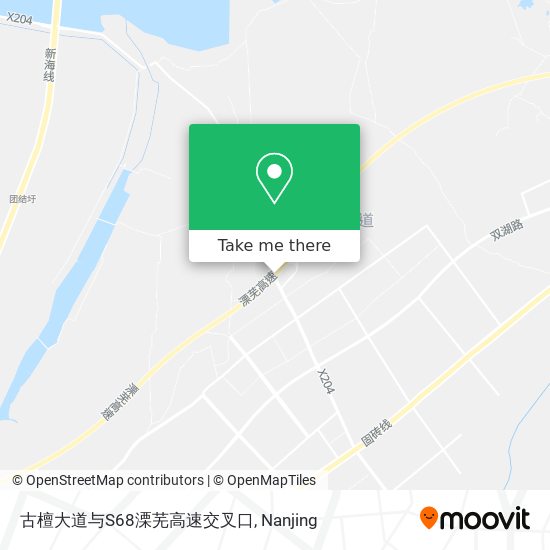 古檀大道与S68溧芜高速交叉口 map