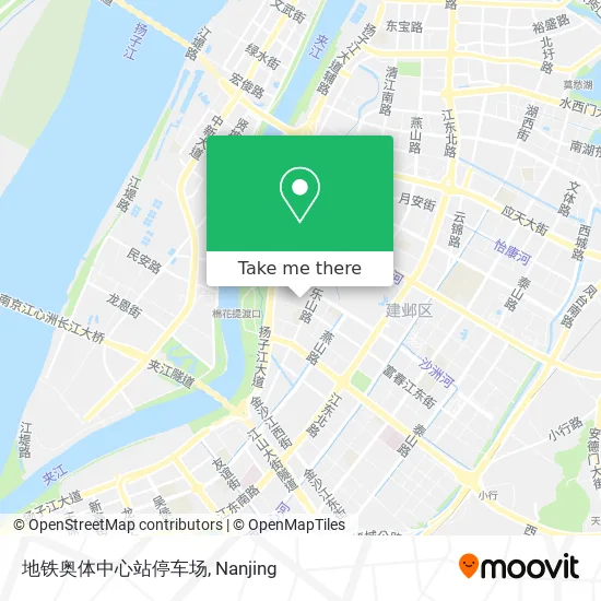 地铁奥体中心站停车场 map