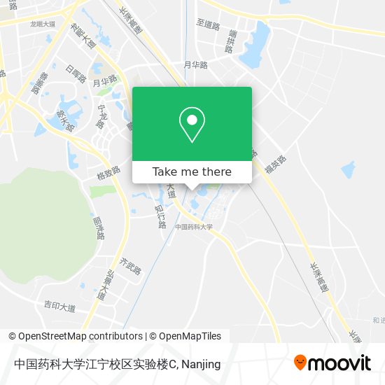 中国药科大学江宁校区实验楼C map