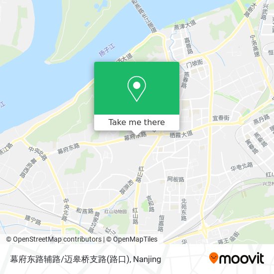 幕府东路辅路/迈皋桥支路(路口) map