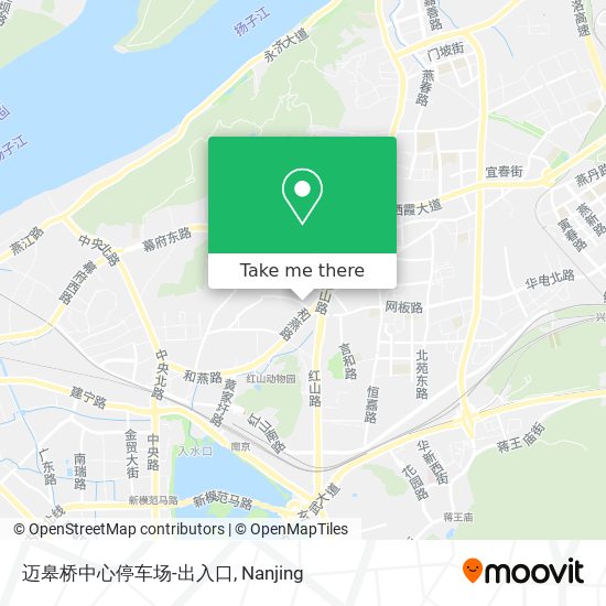 迈皋桥中心停车场-出入口 map