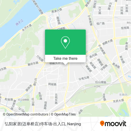 弘阳家居(迈皋桥店)停车场-出入口 map