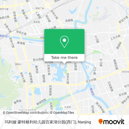 玛利娅·蒙特梭利幼儿园百家湖分园(西门) map