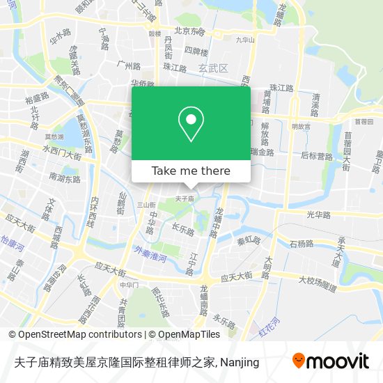 夫子庙精致美屋京隆国际整租律师之家 map