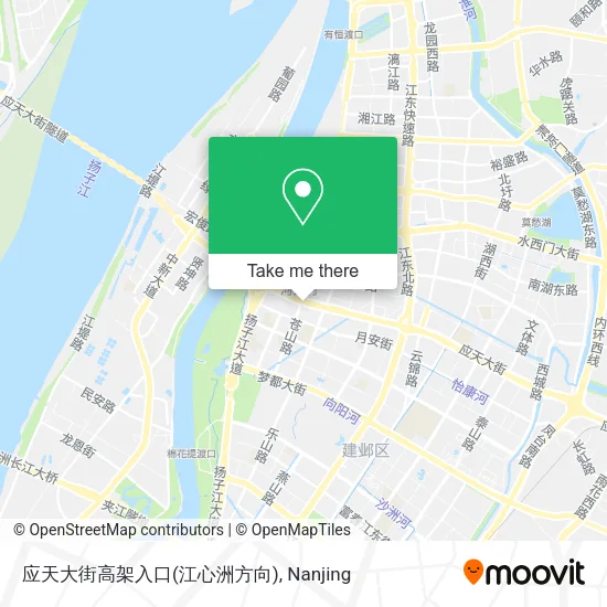 应天大街高架入口(江心洲方向) map