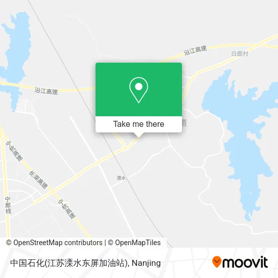 中国石化(江苏溧水东屏加油站) map