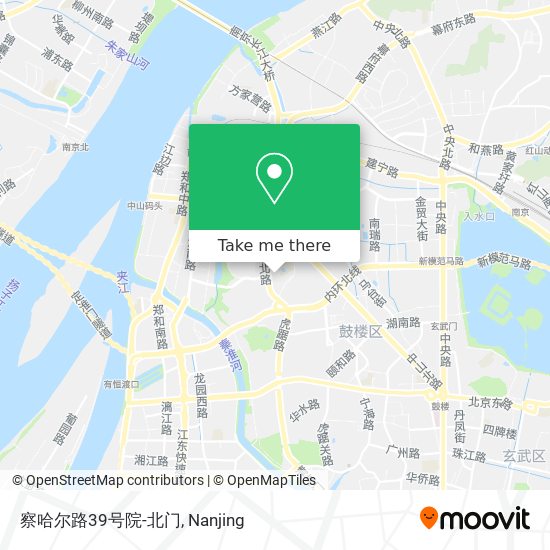 察哈尔路39号院-北门 map