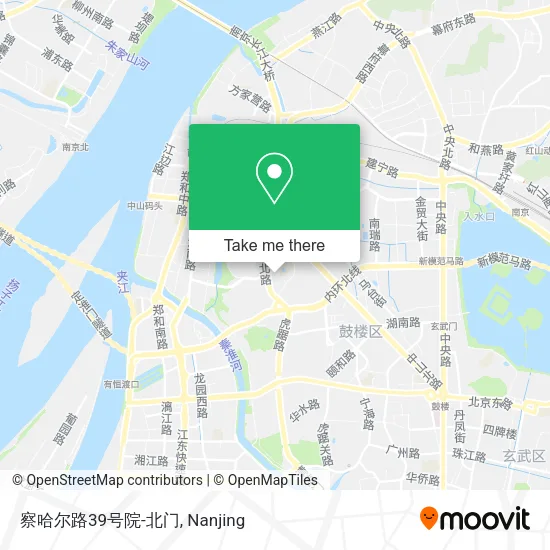 察哈尔路39号院-北门 map