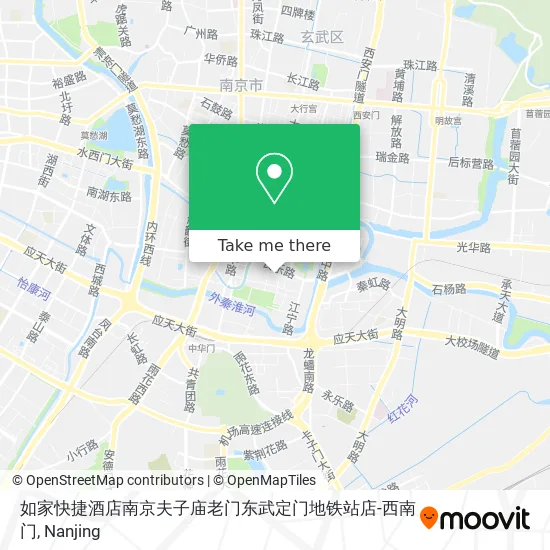 如家快捷酒店南京夫子庙老门东武定门地铁站店-西南门 map