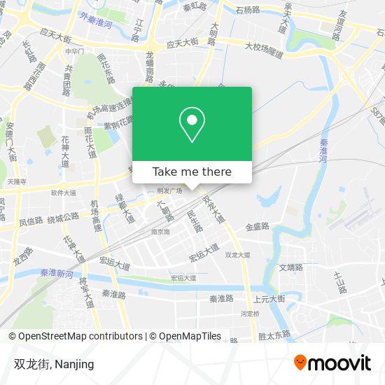 双龙街 map