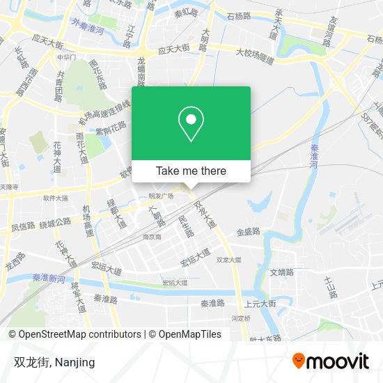 双龙街 map