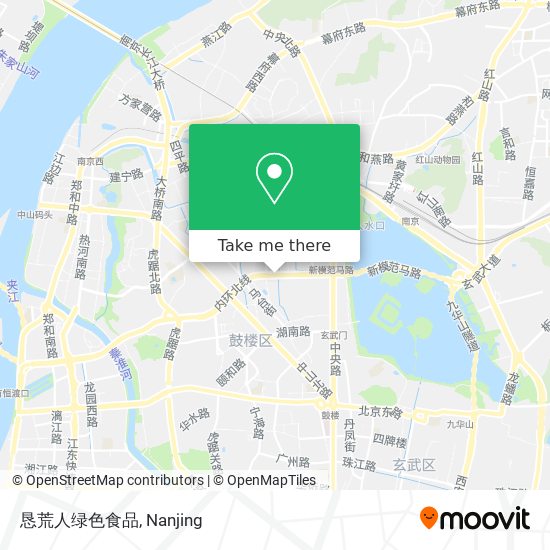 恳荒人绿色食品 map