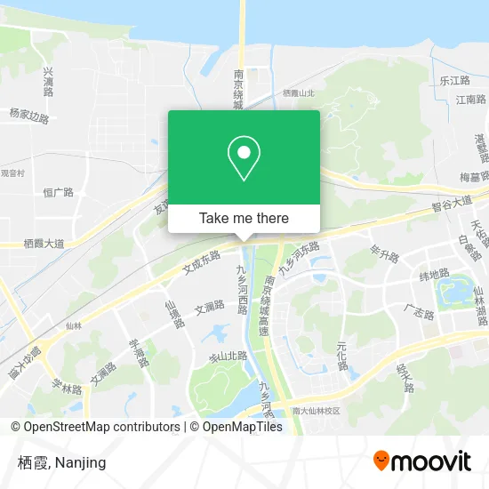 栖霞 map