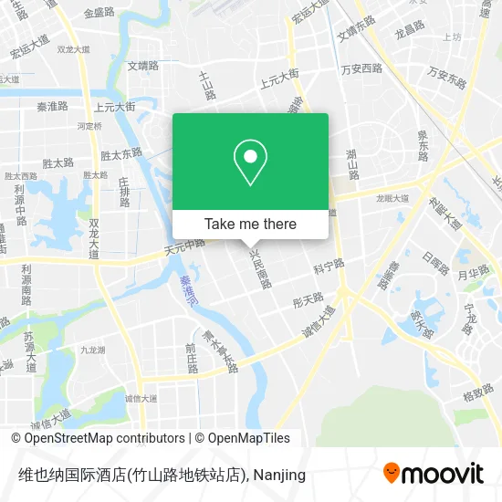 维也纳国际酒店(竹山路地铁站店) map