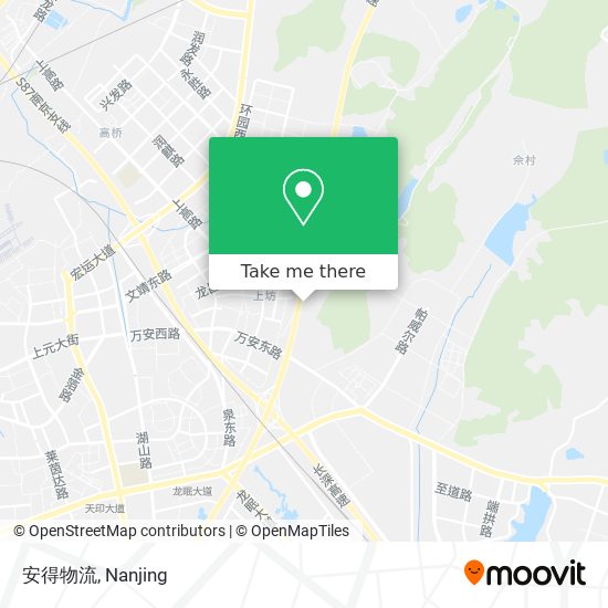 安得物流 map