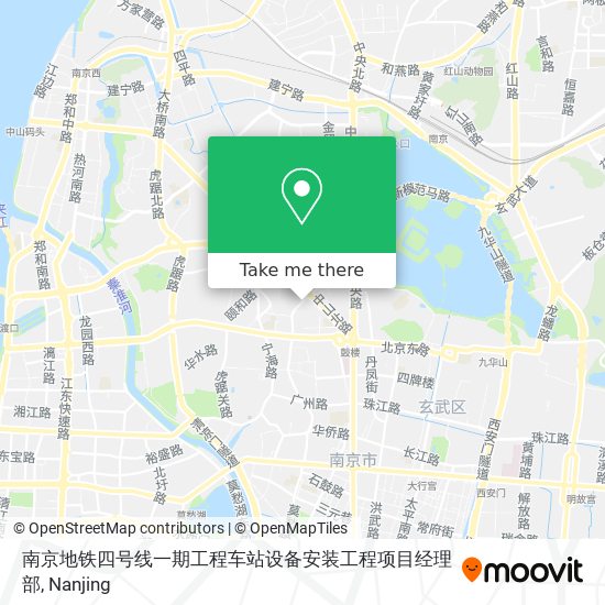 南京地铁四号线一期工程车站设备安装工程项目经理部 map