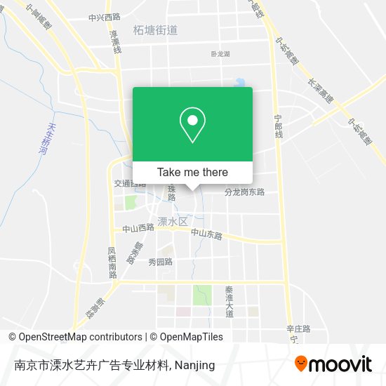 南京市溧水艺卉广告专业材料 map